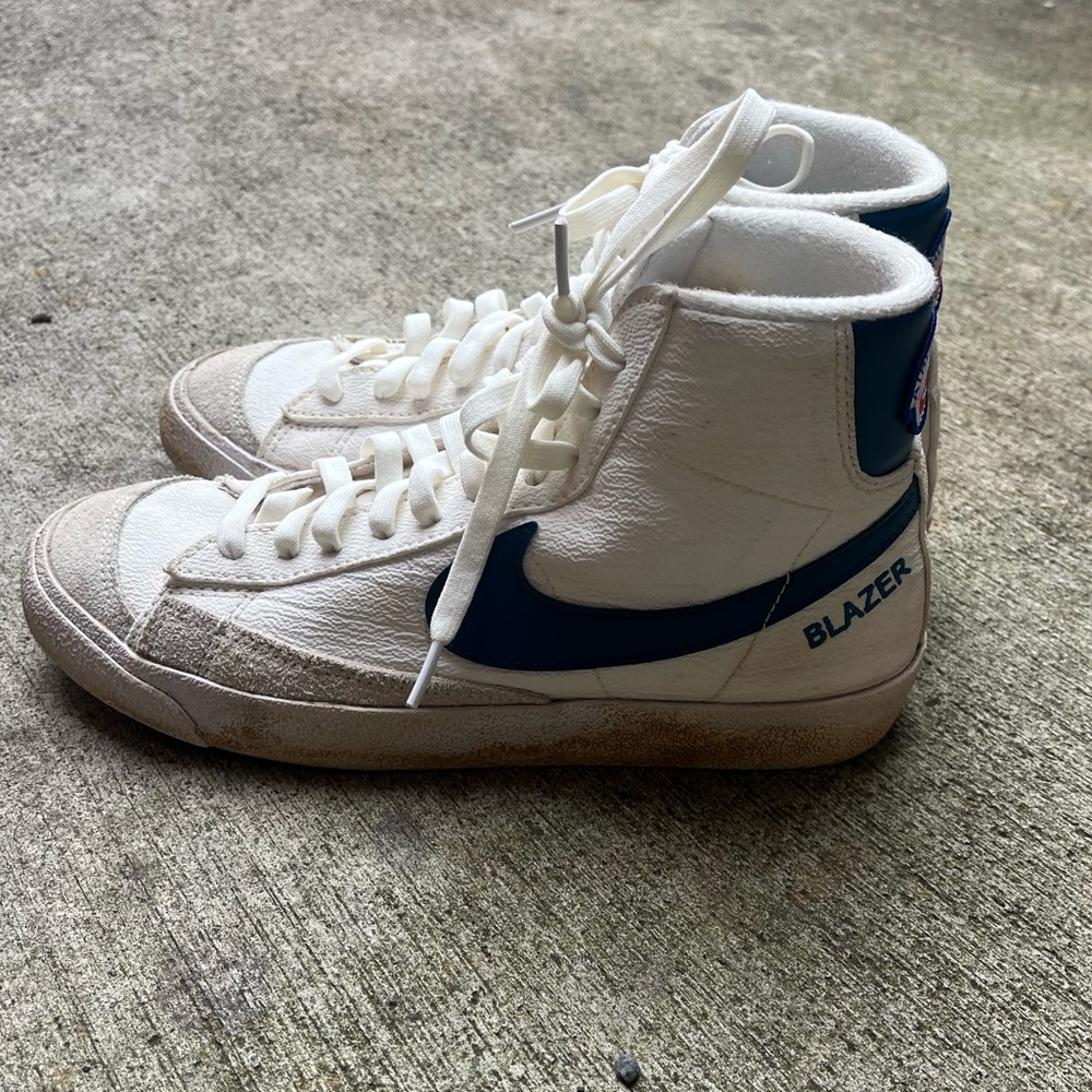 Nike Blazer High-Tops in Sail colorway